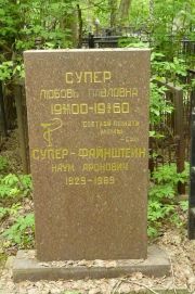 Супер-Файнштейн Наум Аронович, Москва, Востряковское кладбище
